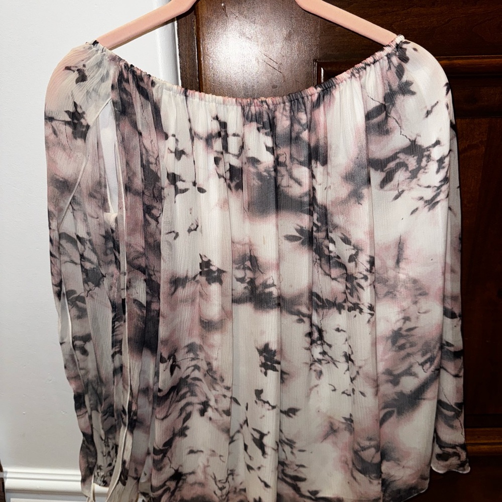haute hippie Women's Sheer Floral Top